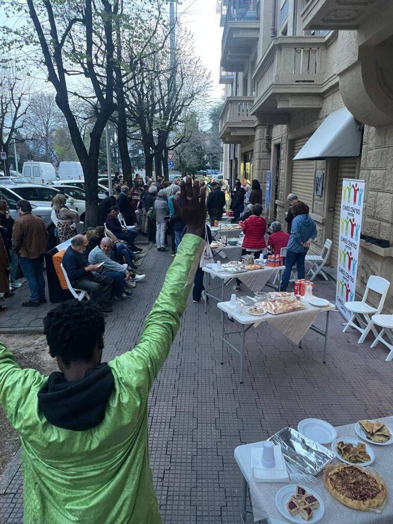 cuneo centro arcipelago sicurezza comunità partecipazione quadrilatero cena comunitaria cibo 